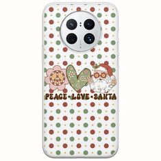 Peace Love Santa Huawei Mate 50 Pro Flexible TPU (Διάφανη Σιλικόνη)