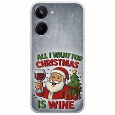All I Want For Christmas Is - Wine Realme 10 4G Flexible TPU (Διάφανη Σιλικόνη)