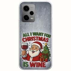 All I Want For Christmas Is - Wine Xiaomi Poco X5 5G Flexible TPU (Διάφανη Σιλικόνη)