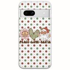 Peace Love Santa Google Pixel 7a 5G Flexible TPU (Διάφανη Σιλικόνη)