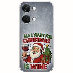 All I Want For Christmas Is - Wine OnePlus Nord 3 5G Flexible TPU (Διάφανη Σιλικόνη)