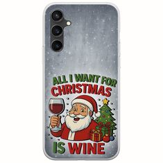 All I Want For Christmas Is - Wine Samsung Galaxy S23 FE 5G Flexible TPU (Διάφανη Σιλικόνη)