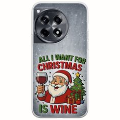 All I Want For Christmas Is - Wine OnePlus 12 5G Flexible TPU (Διάφανη Σιλικόνη)