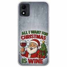 All I Want For Christmas Is - Wine TCL 305i Flexible TPU (Διάφανη Σιλικόνη)