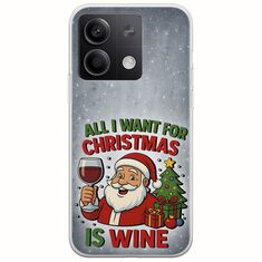 All I Want For Christmas Is - Wine Xiaomi Poco X6 5G Flexible TPU (Διάφανη Σιλικόνη)