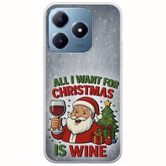All I Want For Christmas Is - Wine Realme C63 Flexible TPU (Διάφανη Σιλικόνη)
