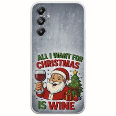 All I Want For Christmas Is - Wine Samsung Galaxy M35 5G Flexible TPU (Διάφανη Σιλικόνη)
