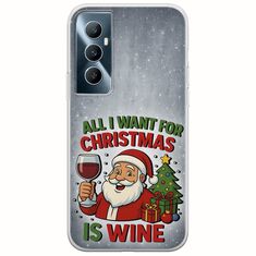 All I Want For Christmas Is - Wine Realme C65 4G Flexible TPU (Διάφανη Σιλικόνη)