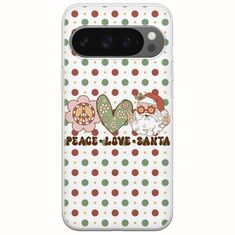 Peace Love Santa Google Pixel 9 Pro 5G Flexible TPU (Διάφανη Σιλικόνη)