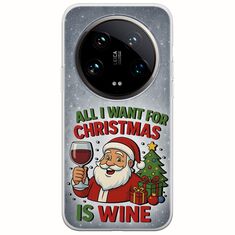All I Want For Christmas Is - Wine Xiaomi 14 Ultra 5G Flexible TPU (Διάφανη Σιλικόνη)