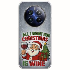 All I Want For Christmas Is - Wine Realme 12+ 5G Flexible TPU (Διάφανη Σιλικόνη)