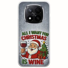 All I Want For Christmas Is - Wine Xiaomi Redmi Note 14 Pro 5G Flexible TPU (Διάφανη Σιλικόνη)