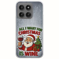 All I Want For Christmas Is - Wine Motorola Edge 60 Pro 5G Flexible TPU (Διάφανη Σιλικόνη)