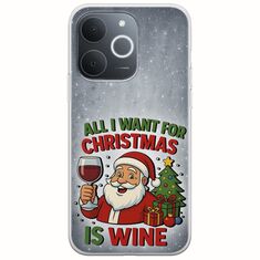 All I Want For Christmas Is - Wine Realme Note 70T Flexible TPU (Διάφανη Σιλικόνη)