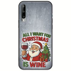 All I Want For Christmas Is - Wine Samsung Galaxy A30s Black TPU (Μαύρη Σιλικόνη)