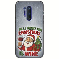 All I Want For Christmas Is - Wine OnePlus 8 Pro Black TPU (Μαύρη Σιλικόνη)