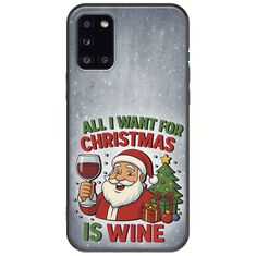 All I Want For Christmas Is - Wine Samsung Galaxy A31 Black TPU (Μαύρη Σιλικόνη)