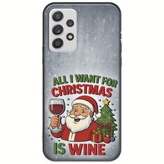 All I Want For Christmas Is - Wine Samsung Galaxy A32 5G Black TPU (Μαύρη Σιλικόνη)