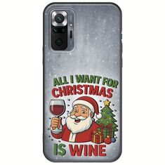 All I Want For Christmas Is - Wine Xiaomi Redmi Note 10 Pro / 10 Pro Max Black TPU (Μαύρη Σιλικόνη)