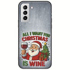 All I Want For Christmas Is - Wine Samsung Galaxy S22 Plus Black TPU (Μαύρη Σιλικόνη)
