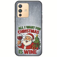 All I Want For Christmas Is - Wine Vivo V23 5G Black TPU (Μαύρη Σιλικόνη)