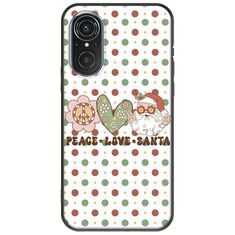 Peace Love Santa Huawei Nova 9 SE Black TPU (Μαύρη Σιλικόνη)