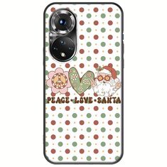 Peace Love Santa Huawei Nova 9 Black TPU (Μαύρη Σιλικόνη)