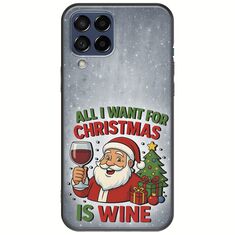 All I Want For Christmas Is - Wine Samsung Galaxy M53 5G Black TPU (Μαύρη Σιλικόνη)