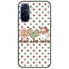 Peace Love Santa Huawei Nova Y70 Black TPU (Μαύρη Σιλικόνη)