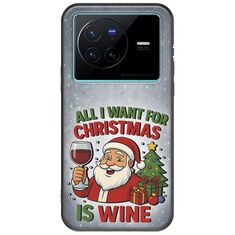 All I Want For Christmas Is - Wine Vivo X80 Black TPU (Μαύρη Σιλικόνη)