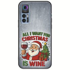 All I Want For Christmas Is - Wine TCL 30 / 30 5G / 30+ Black TPU (Μαύρη Σιλικόνη)