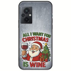 All I Want For Christmas Is - Wine Xiaomi Poco M5 Black TPU (Μαύρη Σιλικόνη)