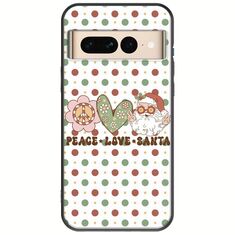 Peace Love Santa Google Pixel 7 Pro 5G Black TPU (Μαύρη Σιλικόνη)