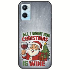 All I Want For Christmas Is - Wine Oppo A96 4G Black TPU (Μαύρη Σιλικόνη)