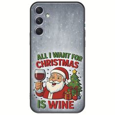 All I Want For Christmas Is - Wine Samsung Galaxy A54 5G Black TPU (Μαύρη Σιλικόνη)
