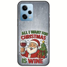 All I Want For Christmas Is - Wine Xiaomi Redmi Note 12 4G Black TPU (Μαύρη Σιλικόνη)