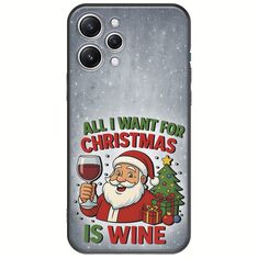 All I Want For Christmas Is - Wine Xiaomi Redmi 12 Black TPU (Μαύρη Σιλικόνη)