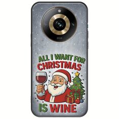 All I Want For Christmas Is - Wine Realme 11 Pro Plus 5G Black TPU (Μαύρη Σιλικόνη)
