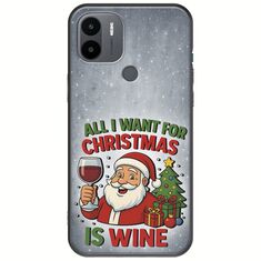 All I Want For Christmas Is - Wine Xiaomi Redmi A2 Plus Black TPU (Μαύρη Σιλικόνη)