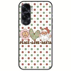 Peace Love Santa Honor 90 Lite 5G Black TPU (Μαύρη Σιλικόνη)