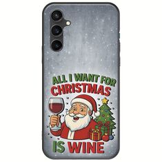 All I Want For Christmas Is - Wine Samsung Galaxy S23 FE 5G Black TPU (Μαύρη Σιλικόνη)