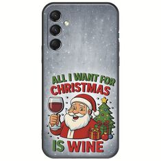 All I Want For Christmas Is - Wine Samsung Galaxy M34 5G Black TPU (Μαύρη Σιλικόνη)