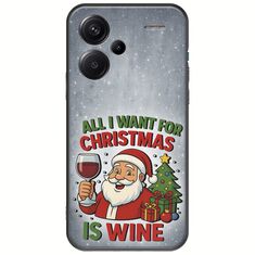 All I Want For Christmas Is - Wine Xiaomi Redmi Note 13 Pro Plus 5G Black TPU (Μαύρη Σιλικόνη)
