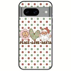 Peace Love Santa Google Pixel 8 5G Black TPU (Μαύρη Σιλικόνη)