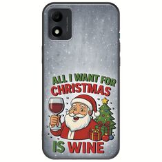 All I Want For Christmas Is - Wine TCL 305i Black TPU (Μαύρη Σιλικόνη)