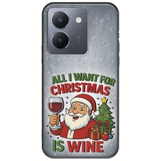 All I Want For Christmas Is - Wine Vivo Y36 4G / 5G Black TPU (Μαύρη Σιλικόνη)