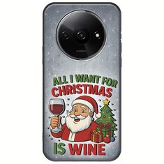 All I Want For Christmas Is - Wine Xiaomi Redmi A3 Black TPU (Μαύρη Σιλικόνη)