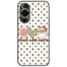 Peace Love Santa Huawei Nova 12s Black TPU (Μαύρη Σιλικόνη)