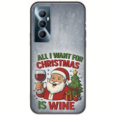 All I Want For Christmas Is - Wine Realme C65 4G Black TPU (Μαύρη Σιλικόνη)