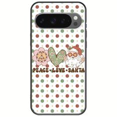 Peace Love Santa Google Pixel 9 5G Black TPU (Μαύρη Σιλικόνη)